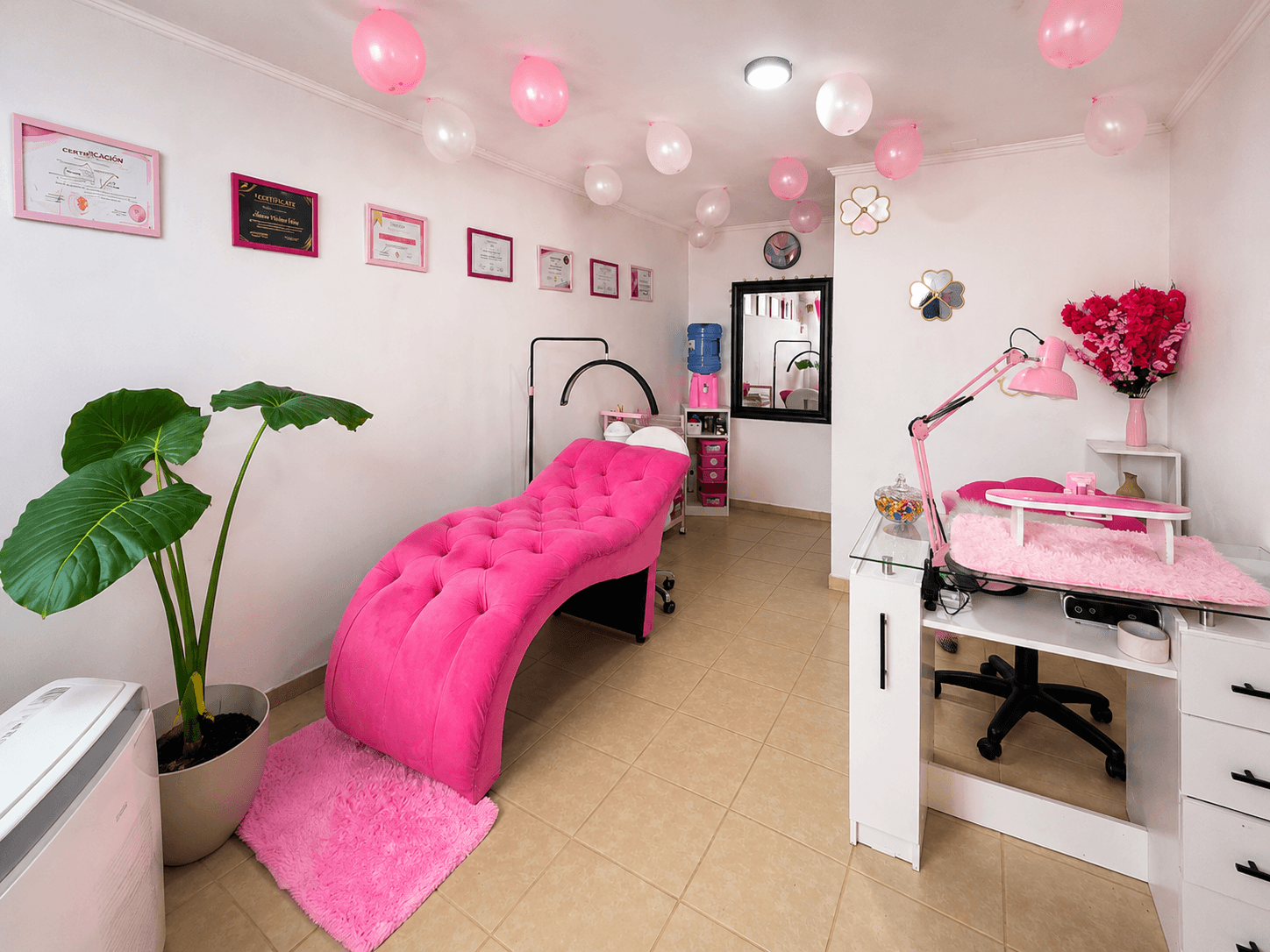 Interior del estudio — vista general